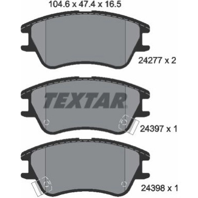 Bremsbelagsatz Hyundai P. Atos 01 | 2427701