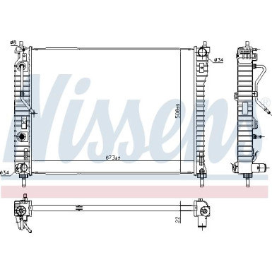 Wasserkühler PKW | CHEVROLET Captiva 2.4-3.2 AUT 06 | 61688