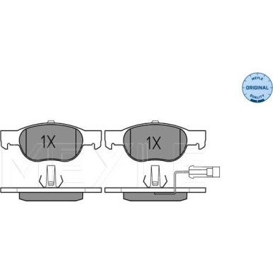 Bremsbelagsatz Fiat P. Bravo/Brava/Marea 95-02 Mit Sensor | 025 219 3017/W