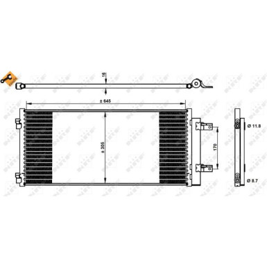 Kondensator, Klimaanlage | 350338