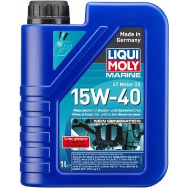 Liqui Moly Marine 4T Motor Oil 15W-40 New Generation 1 l | 25089 | 1l Dose Kunststoff