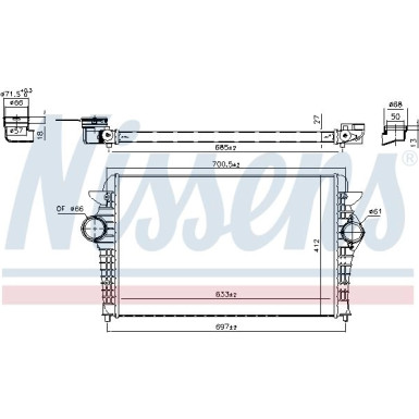 Ladeluftkühler PKW | FORD Galaxy 95-06 | 96692