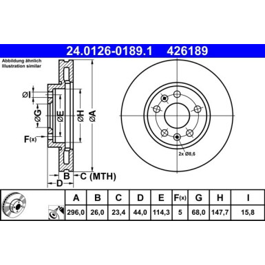 Bremsscheibe | 24.0126-0189.1