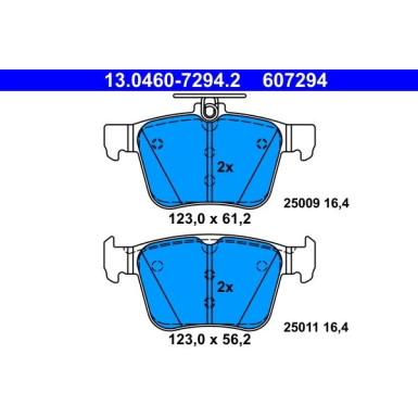 Bremsbelagsatz Vw T. Golf/Passat/Tiguan/Touran 1.0-2.0 12 | 13.0460-7294.2