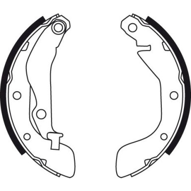 90 461 003 Bremsbacken | DAEWOO,CHEV Kalos,Aveo 02 | GS8760