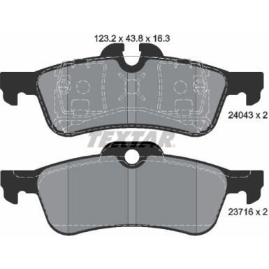 Bremsbelagsatz Mini T. Mini Cooper 01 | 2404301