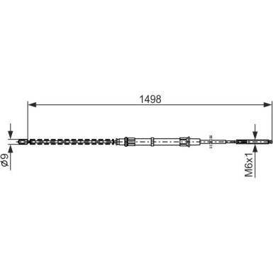 Handbremsseil | VW Golf 94 | 1987477338