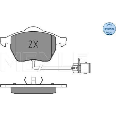 Bremsbelagsatz Vw S. A100/A6 90- Mit Sensor | 025 206 7619/W