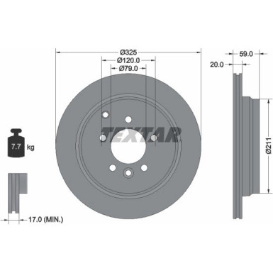 Bremsscheibe Land Rover T. Discovery 04- 325X20/Range 04 | 92147603