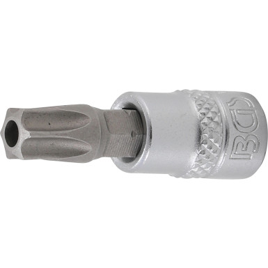 BGS Bit-Einsatz | Antrieb Innenvierkant 6,3 mm (1/4"""") | T-Profil (für Torx) mit Bohrung T45 | 2165-T45