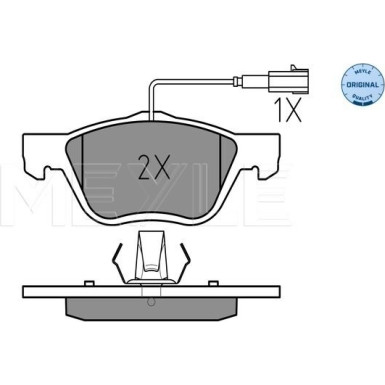 Bremsbelagsatz Fiat P. Marea/Multipla 99-10 Mit Sensor | 025 232 8919/W