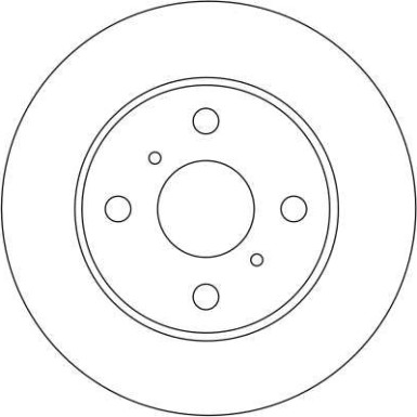 Bremsscheibe Toyota P. Yaris 1.0-1.5 99-05 | DF4112