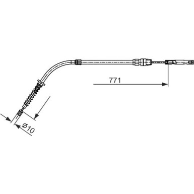 Handbremsseil re | MINI | 1987482658