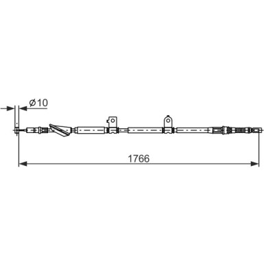 Handbremsseil | HONDA Accord 7 03-12 | 1987482927