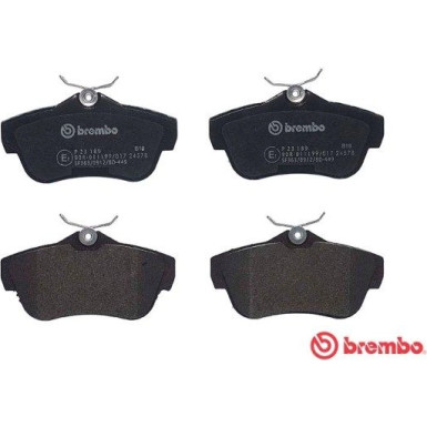 BREMBO Bremsklötze HA | FIAT Scudo 07 | P 23 189