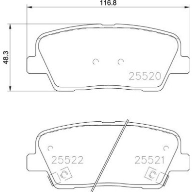 BREMBO Bremsklötze HA | KIA Stinger 17 | P 30 104