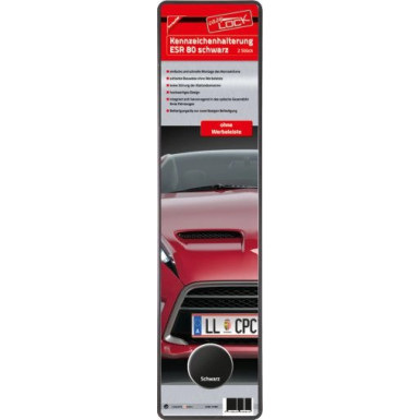 KZH Auto 1zeilig ESR80 SchwarzPaar | Easy-Lock | 11180B