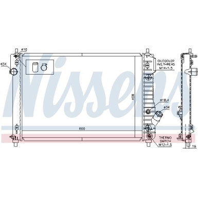 Wasserkühler PKW | CHEVROLET Aveo 05 | 616904