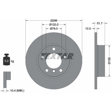 Bremsscheibe Bmw P. E36 90 | 92055503