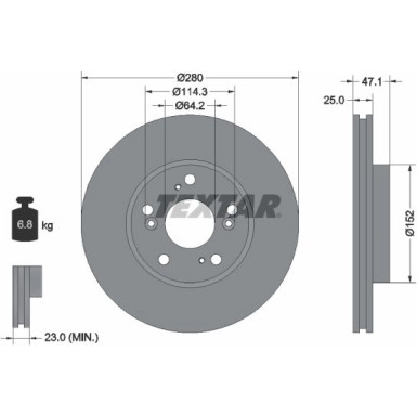 Bremsscheibe Honda P. Accord 03-15 | 92146603