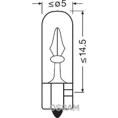 Glühbirne, Instrumentenbeleuchtung | GLASSOCKEL | 2722