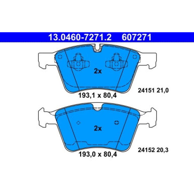 Bremsbelagsatz Db P. X164 Gl 4-Matic 06-12 | 13.0460-7271.2