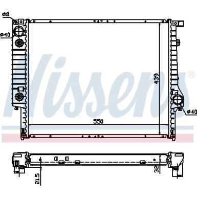 Wasserkühler PKW | BMW 3er (E30), 5er (E34), 7er (E32) | 60618A