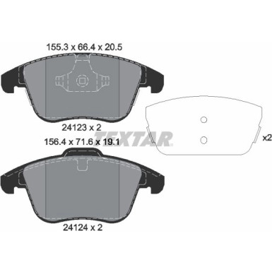 Bremsbelagsatz Landrover P. Range Rover 11 | 2412305