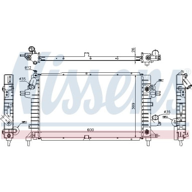 Wasserkühler PKW | Opel Astra H 1.9 CDTi Aut 04 | 630739