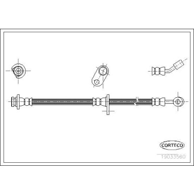 CORTECO Bremsschlauch | 19033560