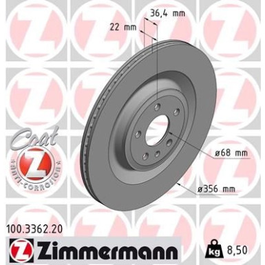 Bremsscheibe | AUDI A6, A7, A8 11 | 100.3362.20