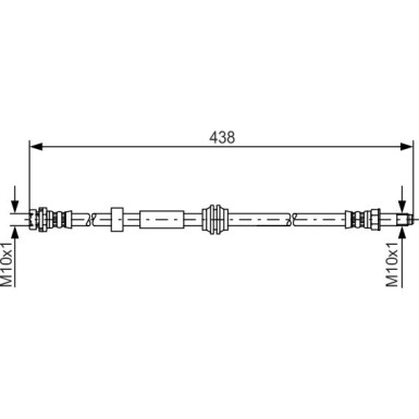 Bremsschlauch VA | FORD Focus,C-Max 03 | 1987476181