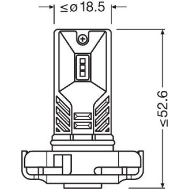 PSX24W Osram | LED Off-Road | 12V 8,2W PG20-7, 6000K | 2604CW