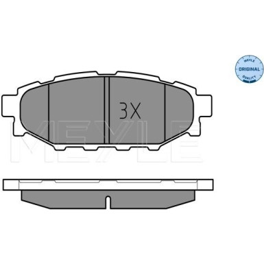 Bremsbelagsatz Subaru T. Legacy 03-/Impreza 07- Mit Sensor | 025 242 7114/W