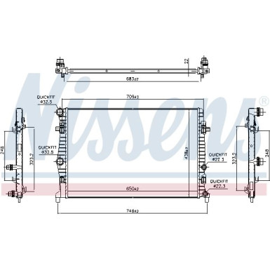 Wasserkühler PKW | VW Golf VII 12 | 606218