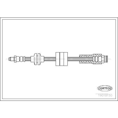 CORTECO Bremsschlauch | 19018150