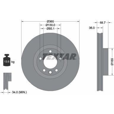 Bremsscheibe | 92262605