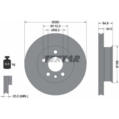 Bremsscheibe Vw P. T4 2.4-2 | 92056000