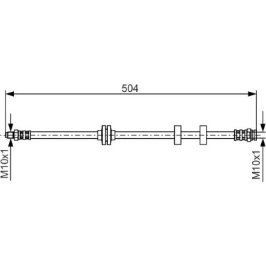 Bremsschlauch | FIAT Doblo | 1987476879