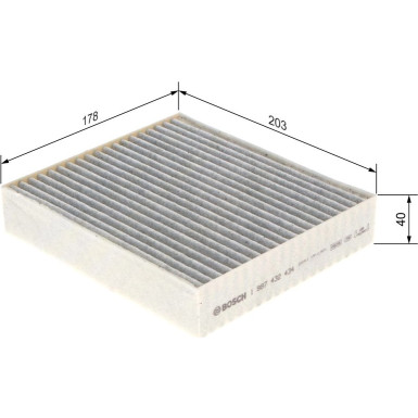 Aktivkohlefilter | MITSUBISHI,SMART | 1987432434