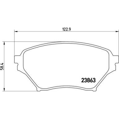 BREMBO Bremsklötze VA | MAZDA MX-5 98-05 | P 49 029