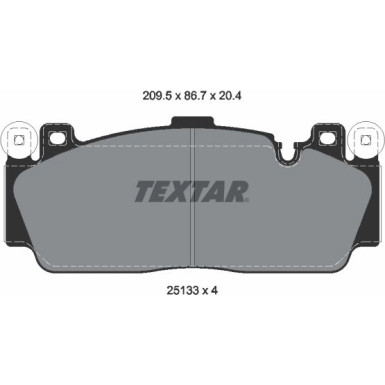 Bremsbelagsatz Bmw S. 5/6 4.4 11- M5/M6 Version | 2513301