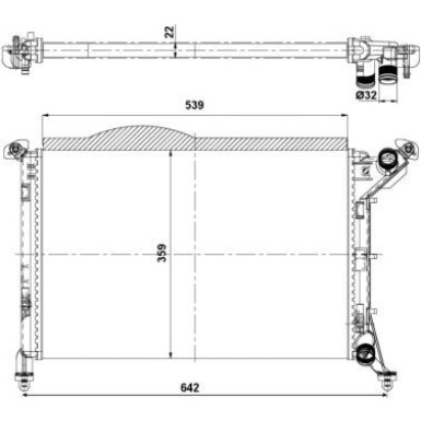 NRF Motorkühler | 53969