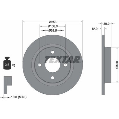 Bremsscheibe | 92292803