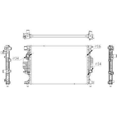 Kühler, Motorkühlung | 59284