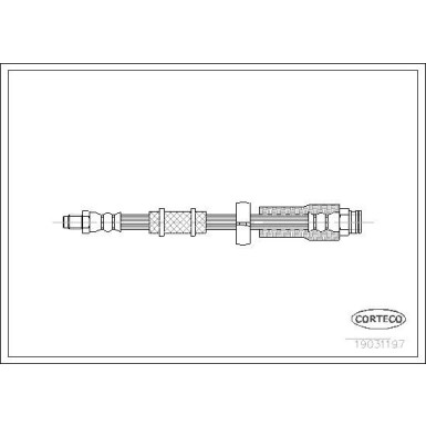 CORTECO Bremsschlauch | 19031197