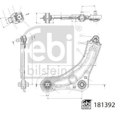 Querlenker VA li | RENAULT Megane 15 | 181392