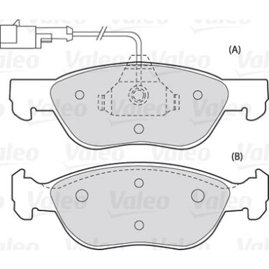 VALEO Bremsbeläge | 301006