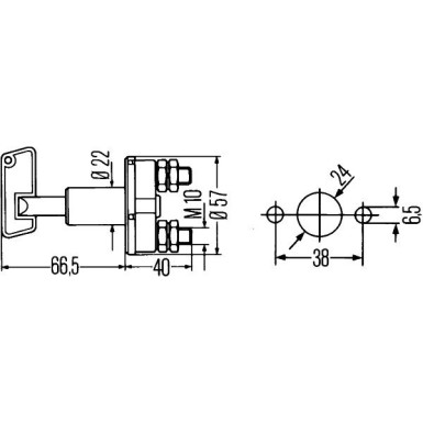 Hauptschalter, Batterie | 6EK 002 843-002