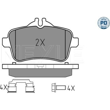 Bremsbelagsatz Db T. W166/X166 Gl/Ml 11 | 025 252 1518/PD